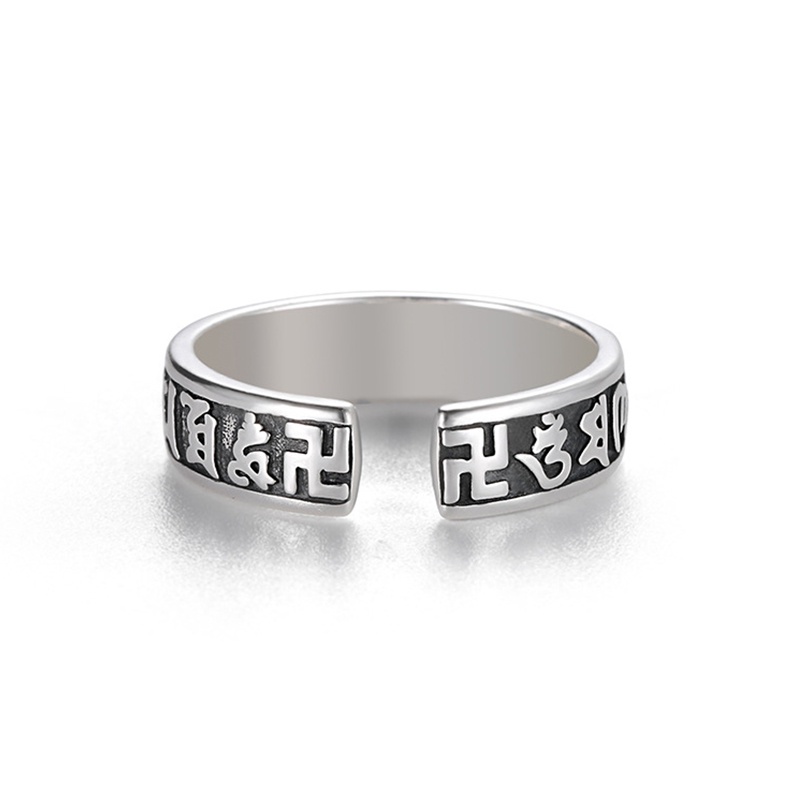Nhẫn Nam Tì Hưu Giữ an toàn Làm như cũ Cổ điển Tiếng Phạn Khí chất bá đạo Ba chiều Bạc Thái Làm bằng tay NH-152