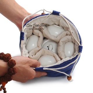 Bộ ấm chén pha trà du lịch túi vải