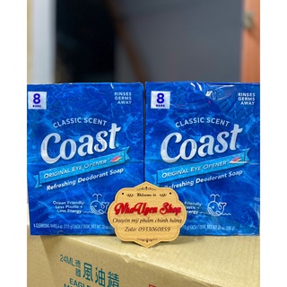 Nguyên lốc 8 cục xà bông coast, xà phòng coast 113g hàng mỹ