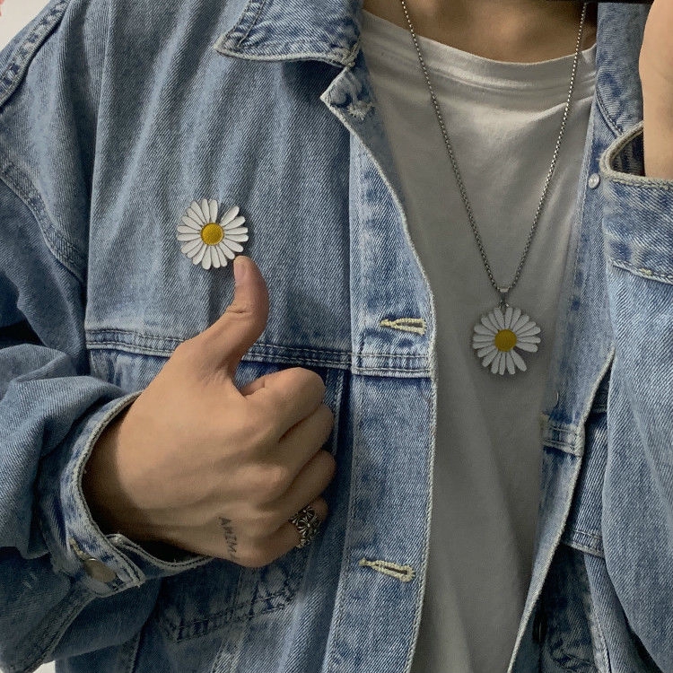 Dây Chuyền Hợp Kim Mặt Hình Hoa Cúc Nhỏ Xinh Xắn