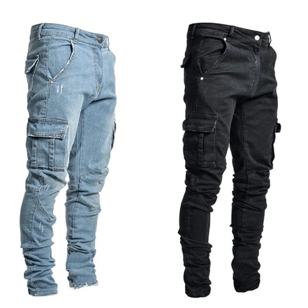 Quần jeans phối túi hộp thời trang cá tính cho nam
