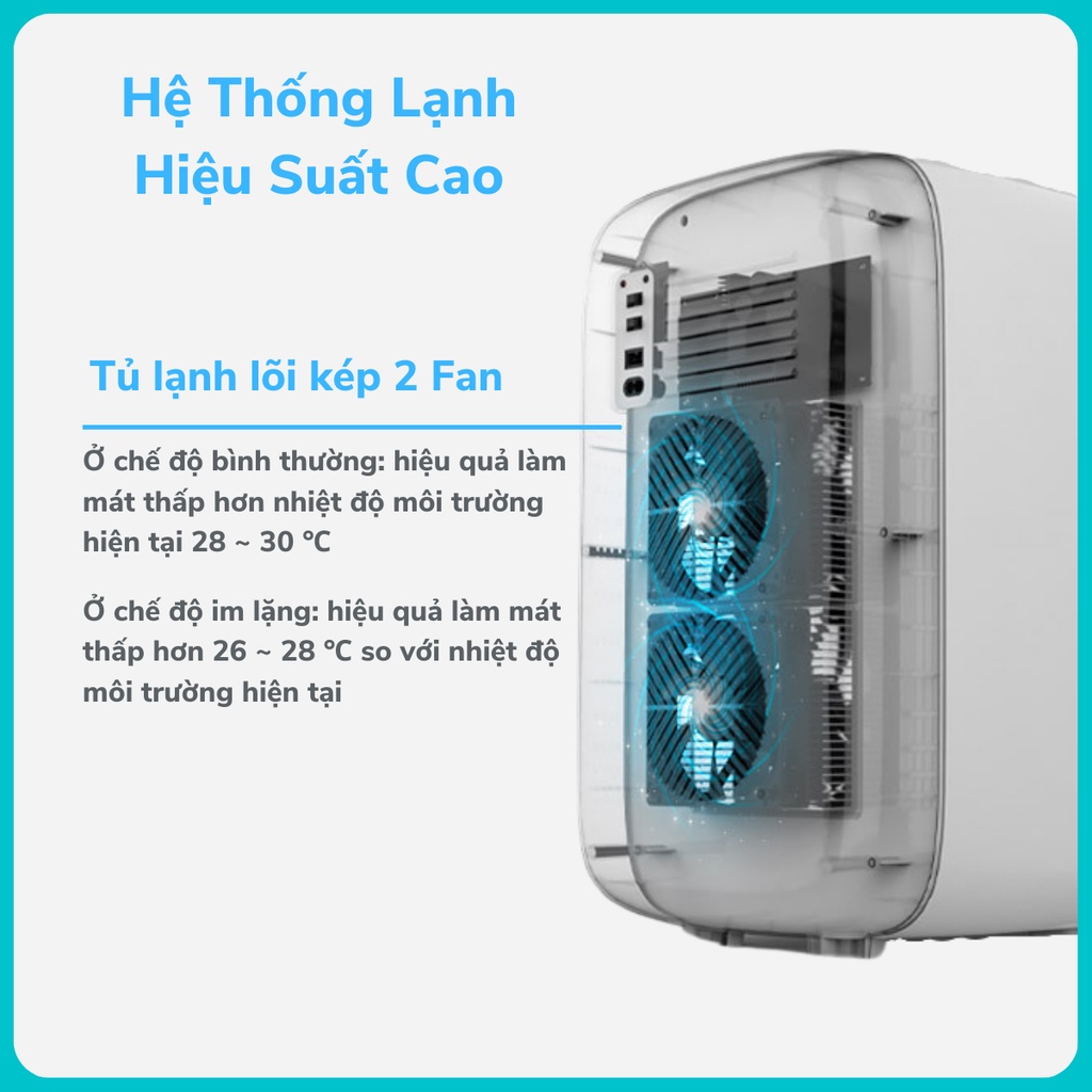 Tủ Lạnh Mini Kemin 25L 2 Chiều Nóng Lạnh Có Điều Chỉnh Nhiệt Cao Cấp Nội Địa Trung - Bảo Hành Chính Hãng Trên Toàn Quốc