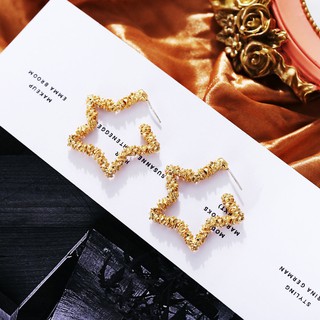 Bông Tai Hình Ngôi Sao Năm Cánh Phong Cách Retro Sáng Tạo 5008951