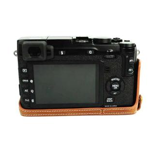 PU Leather Camera Bottom Case for X-E1 X-E2 XE1 XE2 Half Body Cover With Hand Strap
