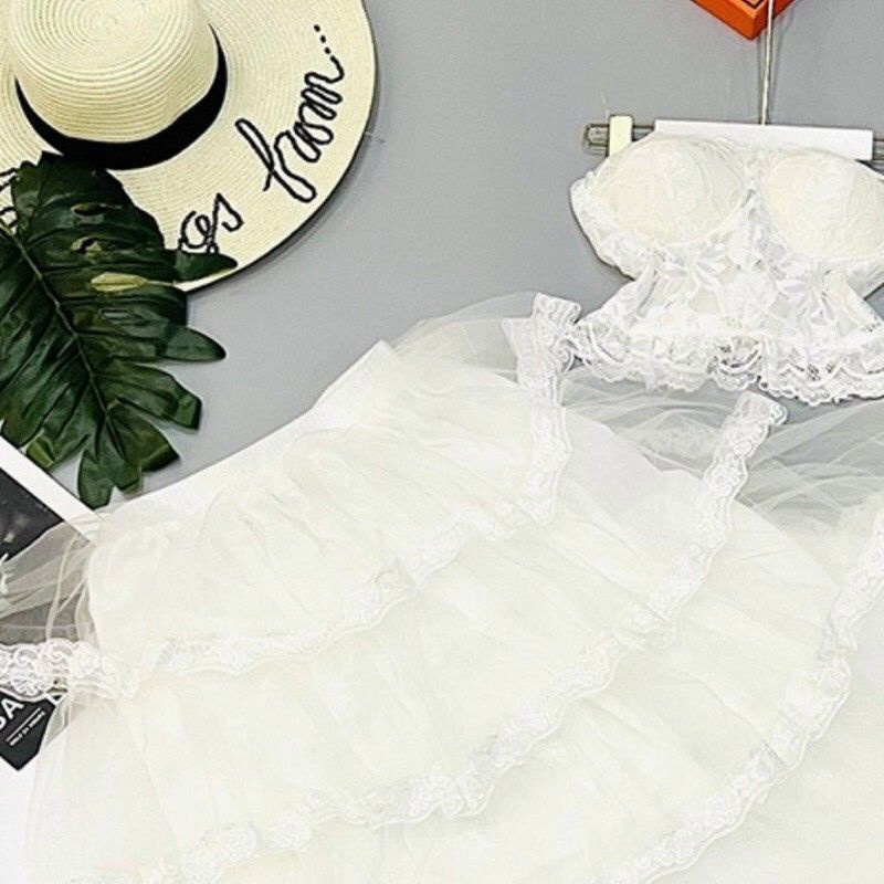 váy bèo ren chụp nàng thơ