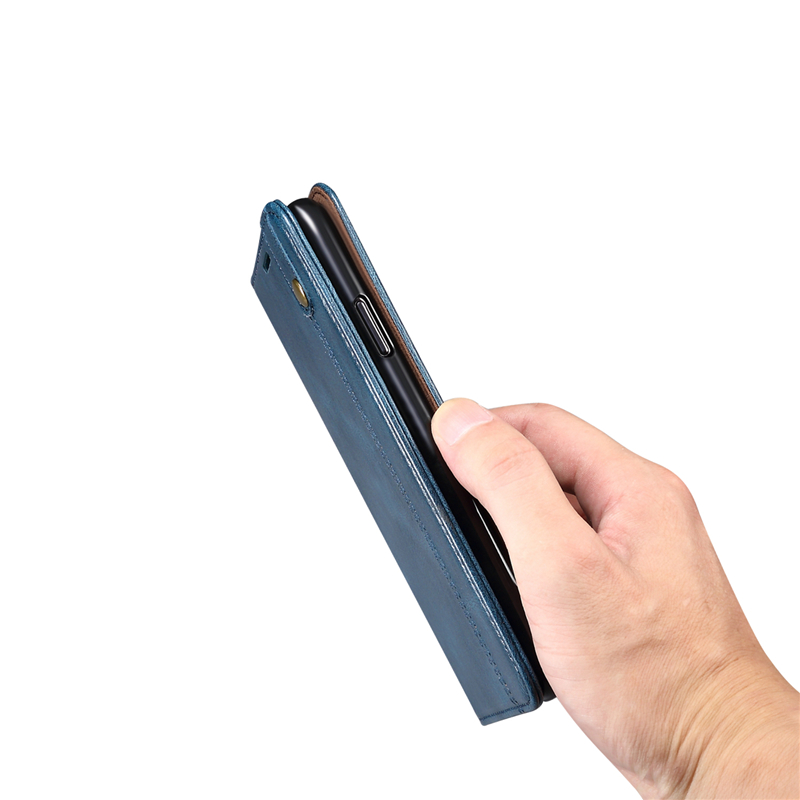 Bao da điện thoại gập nam châm phong cách retro thích hợp cho Iphone14 13 12 Mini 11 Pro Xs Max Xr I8 I7 I6 6s Plus Se 2020