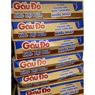 Cháo Gấu Đỏ thịt bằm thùng 50 gói