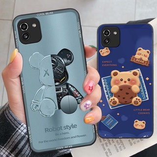 Ốp lưng Samsung A03 in hình bear bick, gấu siêu đẹp dễ thương cute
