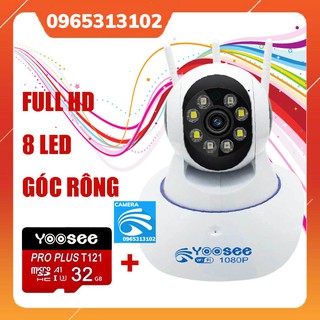 Camera wifi yoosee full hd 2.0mpx 8 led siêu nét