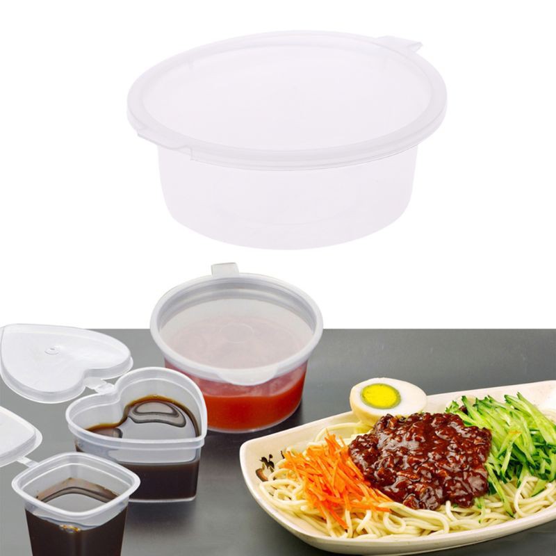 (Hàng Mới Về) Set 10 Cốc Nhựa 74ml Dùng Một Lần Đựng Đồ Chơi Slime Tiện Dụng