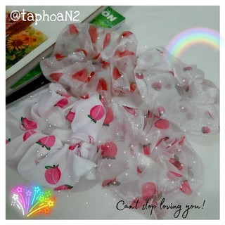 💥💥💥 [Thanh lí] CỘT TÓC SCRUNCHIES DƯA HẤU/DÂU/ĐÀO 2 LỚP 💥💥💥
