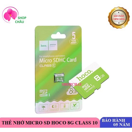 Thẻ Nhớ Micro SD Hoco 8G 75MB/s Class 10 Chính Hãng