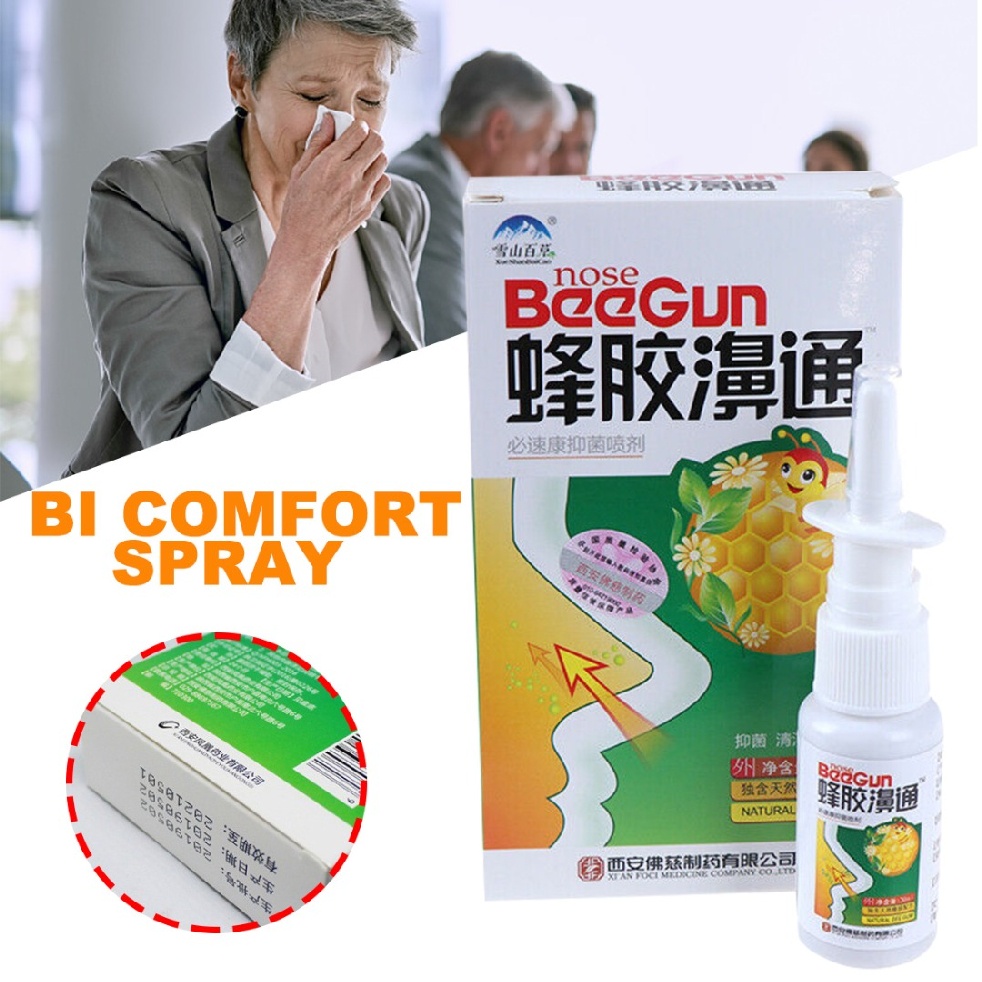 20ml Chinese Herbal Propolis Nose Spray Treat Rhinitis Nasal Problems