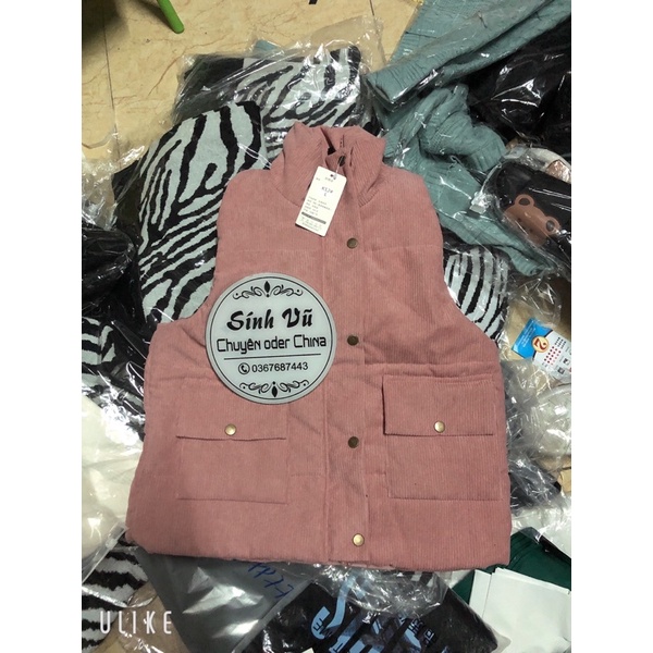 Áo phao gile nhung ,áo khoác nhung tăm (size vừa khách tham khảo muốn rộng nhỉnh size) sẵn | BigBuy360 - bigbuy360.vn