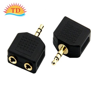 Đầu chia jack loa chuẩn 3.5mm từ 1 ra 2 chui