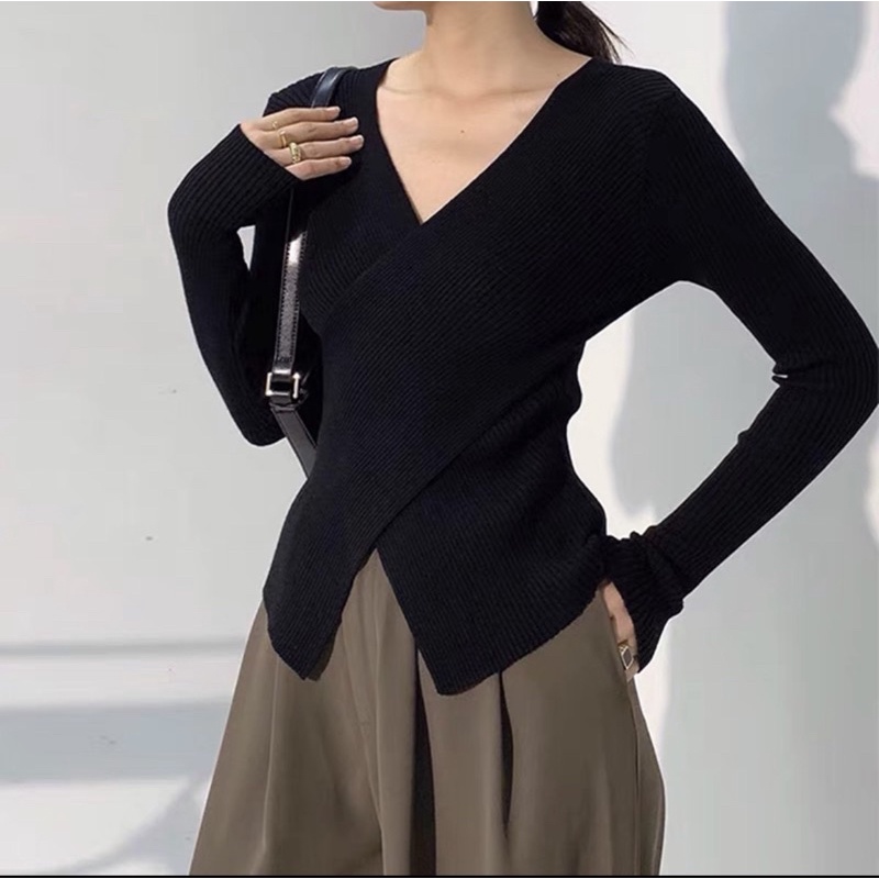 ÁO LEN VẠT CHÉO SỊN SÒ