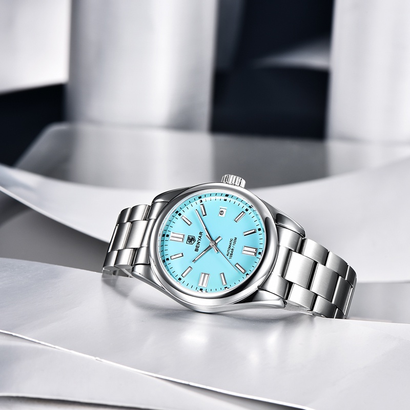 Đồng Hồ Cơ Tự Động BENYAR 2022 New 39mm Seagull ST6 Chống Thấm Nước Chất Liệu Thép Không Gỉ BY-5185