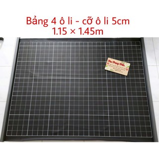 📚 Bảng 4 ô li - cỡ ô li 5cm - 1.15×1.45m - ko nẹp