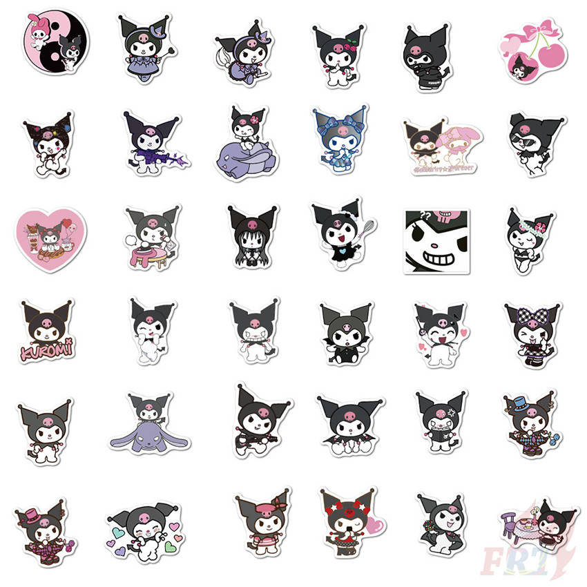 100 Hình dán kuromi series chống thấm nước thủ công trang trí