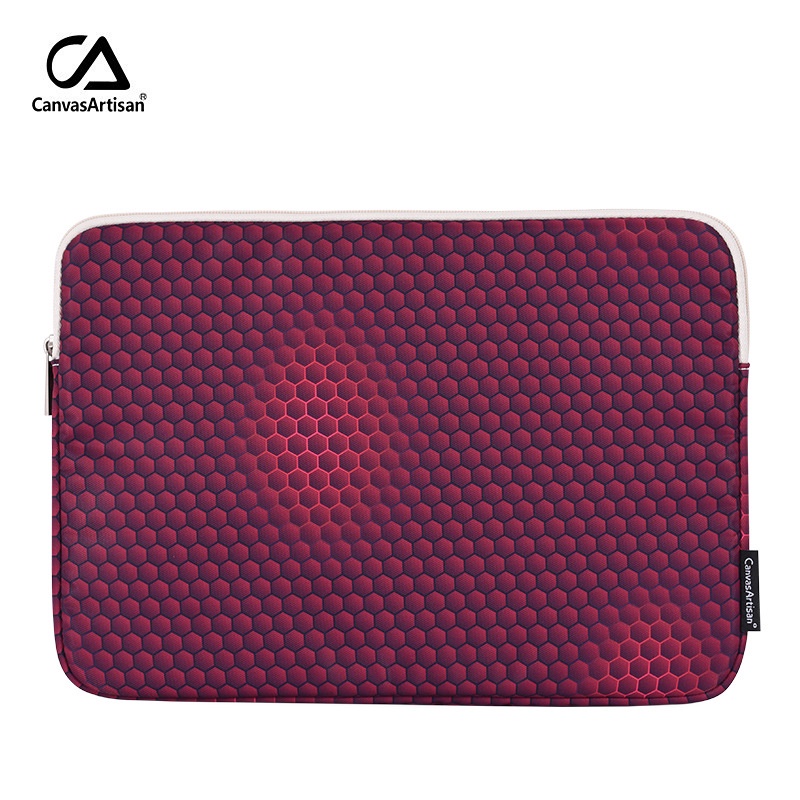 CanvasArtisan Túi đựng laptop bằng vải chống thấm nước họa tiết tổ ong cho Surface Air Pro Acer Dell 11 12 13 14 15 Inch