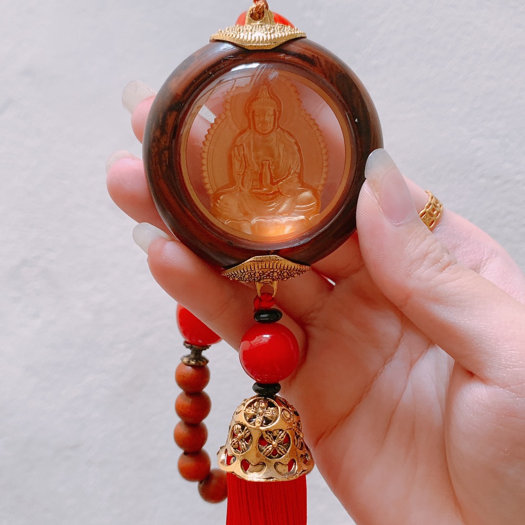 Khánh Treo Xe Ô Tô Phong Thủy Hình Phật Bà Quan Thế Âm Bồ Tát Mang Lại May Mắn, Bình An