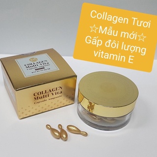 VIÊN COLLAGEN TƯƠI AMMUD MULTI VITA AMPOULE HÀN QUỐC 38v