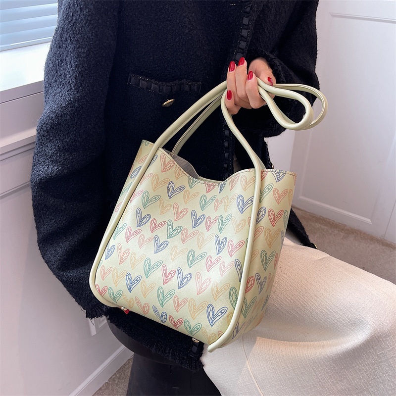 Túi Xách Cỡ Lớn Họa Tiết Cầu Vồng Thời Trang Mùa Hè Cho Nữ