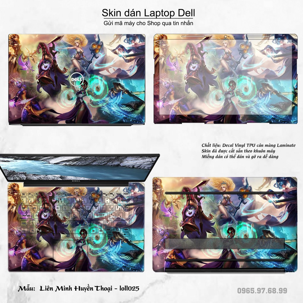 Skin dán Laptop Dell in hình Liên Minh Huyền Thoại _nhiều mẫu 3 (inbox mã máy cho Shop)