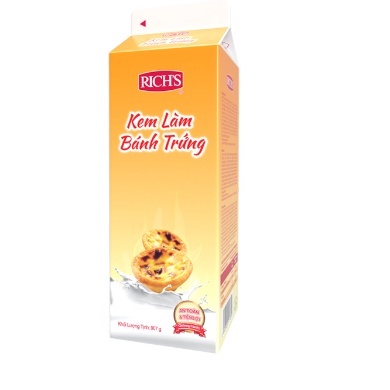 Kem làm nhân bánh tart trứng Rich’s 907g,kem béo thực vật 454g(Hoả tốc)