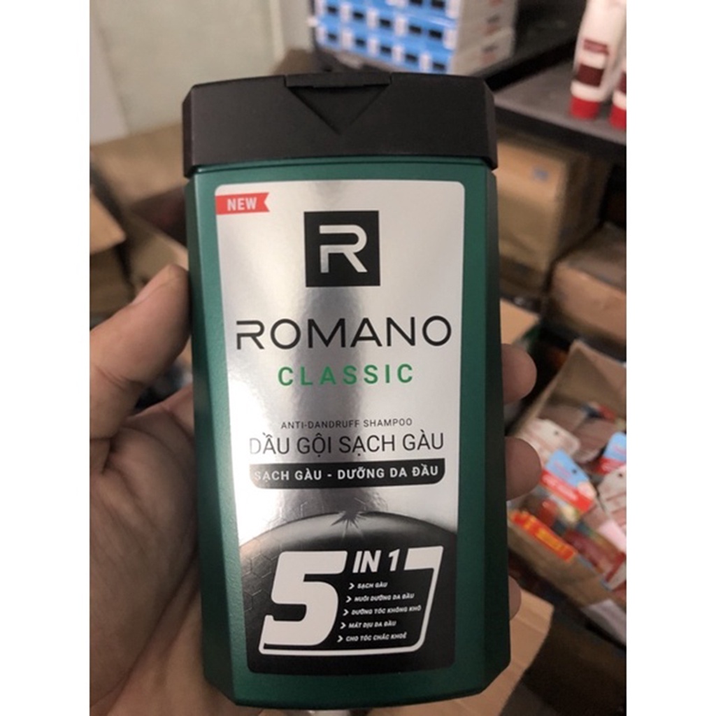 Dầu Tắm gội 2 trong 1 hương nước hoa Romano 2in1-Hàng tặng 150g