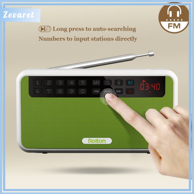Loa Bluetooth Zevaret Rolton E500 Hỗ Trợ Thẻ Nhớ TF
