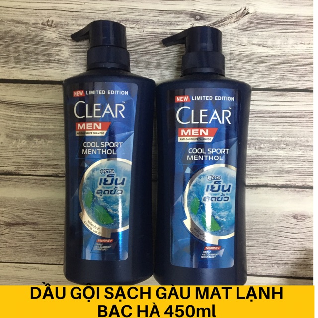 Dầu gội SẠCH GÀU CLEAR men Thái Lan 410ml