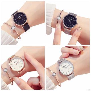 Đồng hồ quartz nữ dây thép không gỉ