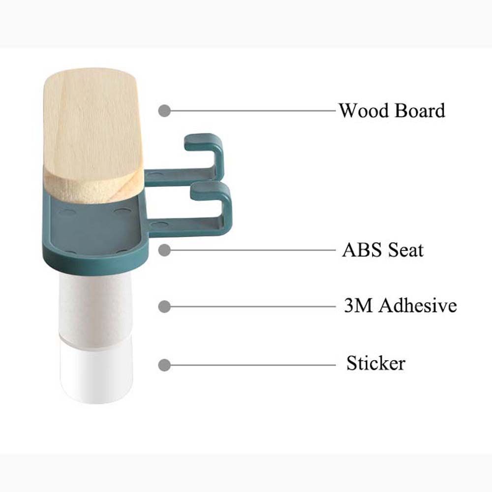 Móc treo gắn tường bằng gỗ tiện dụng cho gia đình