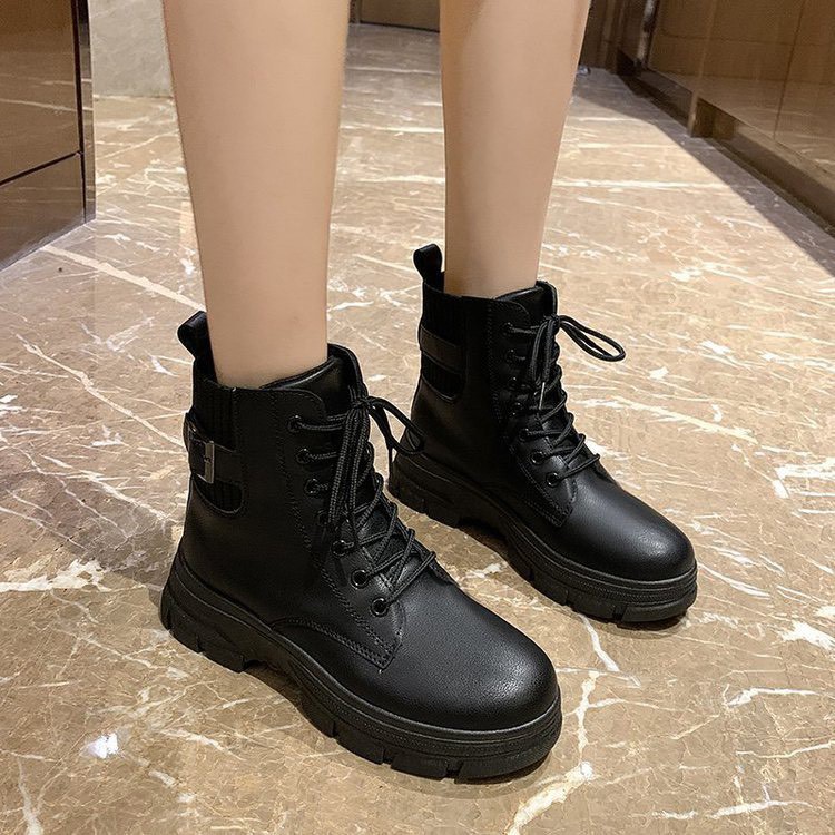 XẢ KHO (S159) Bốt cổ chun cài khuy (mã 555-33)