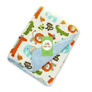 Chăn, mền đắp 2 lớp Carter cho bé, Chăn, mền lông cừu ấm áp cho bé sơ sinh 75x95cm (Giao ngẫu nhiên)
