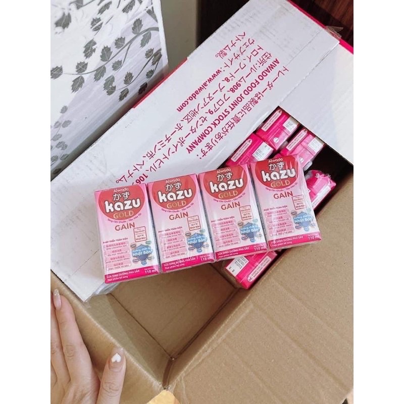 SỮA BỘT AIWADO KAZU GAIN GOLD 110ML (THÙNG 48 HỘP)