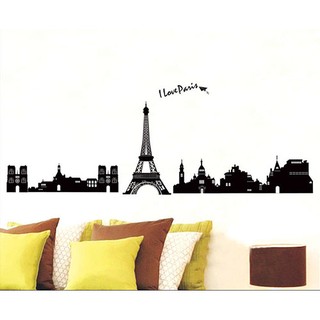 Decal dán tường - I love Paris