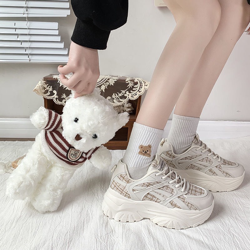 Giày MWC 0615 - Giày Thể Thao Nữ Đế Cao, Giày Sneaker Nữ 5CM Kiểu Dáng Trẻ Trung