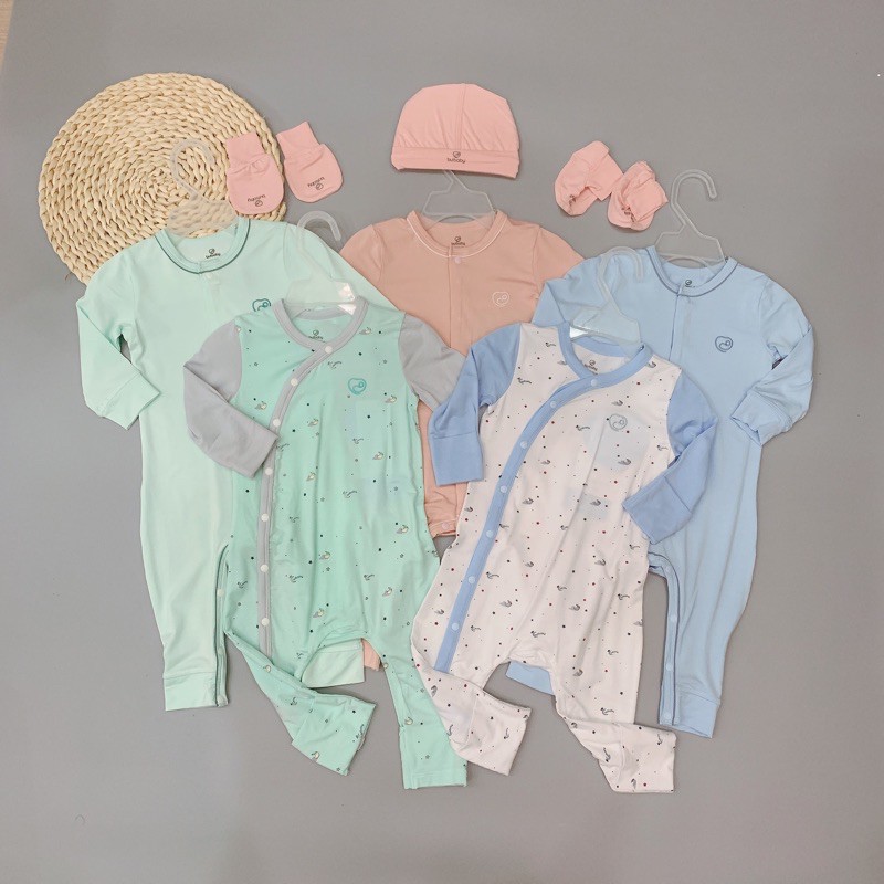 BODY DÀI TAY CÀI GIỮA BU BABY/ BU SIRO CHO BÉ SƠ SINH