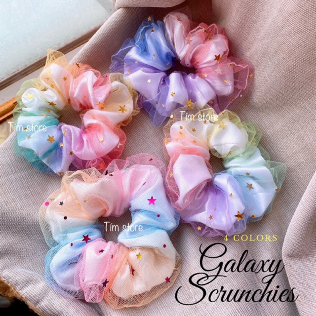 [Ảnh thật] CỘT TÓC SCRUNCHIES GALAXY NGÀN SAO- PHIÊN BẢN LIMITED