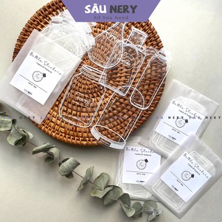 Sâu Nery - SN19 - 18 miếng dán trang trí chai lọ trong suốt