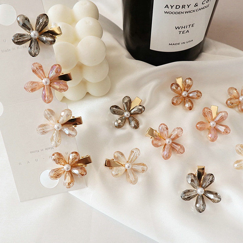 Kẹp TóC HìNh Hoa ĐíNh Kim Cương Giả NhiềU MàU ThờI Trang Cho Nữ timetunnel