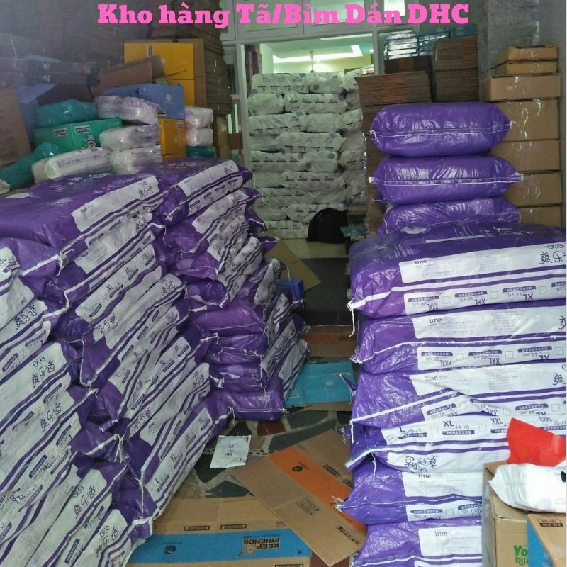 BỈM/TÃ DÁN DHC 🌟 FREE SHIP 🌟 Tã Cao Cấp Nội Địa TRUNG / Giấy tờ chứng nhận đầy đủ/ Đủ các Size S62/M56/L50/XL44