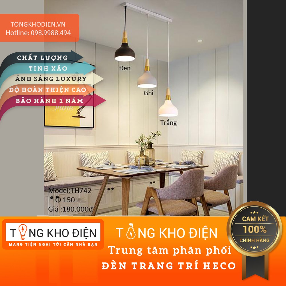 Đèn thả trần luxury TH742 (Giá trên ảnh 1 chao)