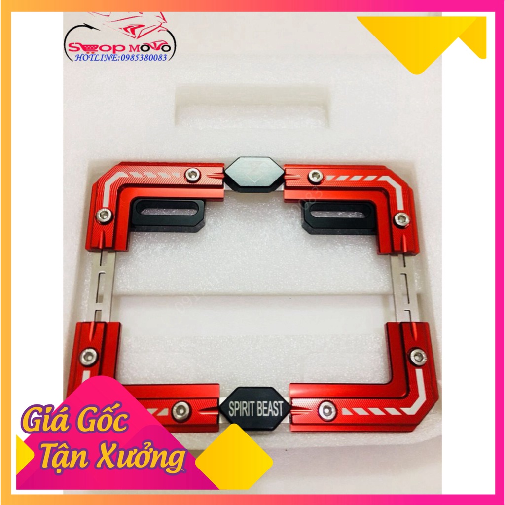 Khung biển số CNC Spirit Beast cao cấp (Ảnh Sp thật)
