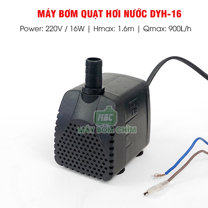 Máy bơm quạt hơi nước 16w DYH-16 | Máy bơm chìm