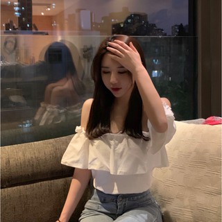 Áo Quây Croptop Trễ Vai