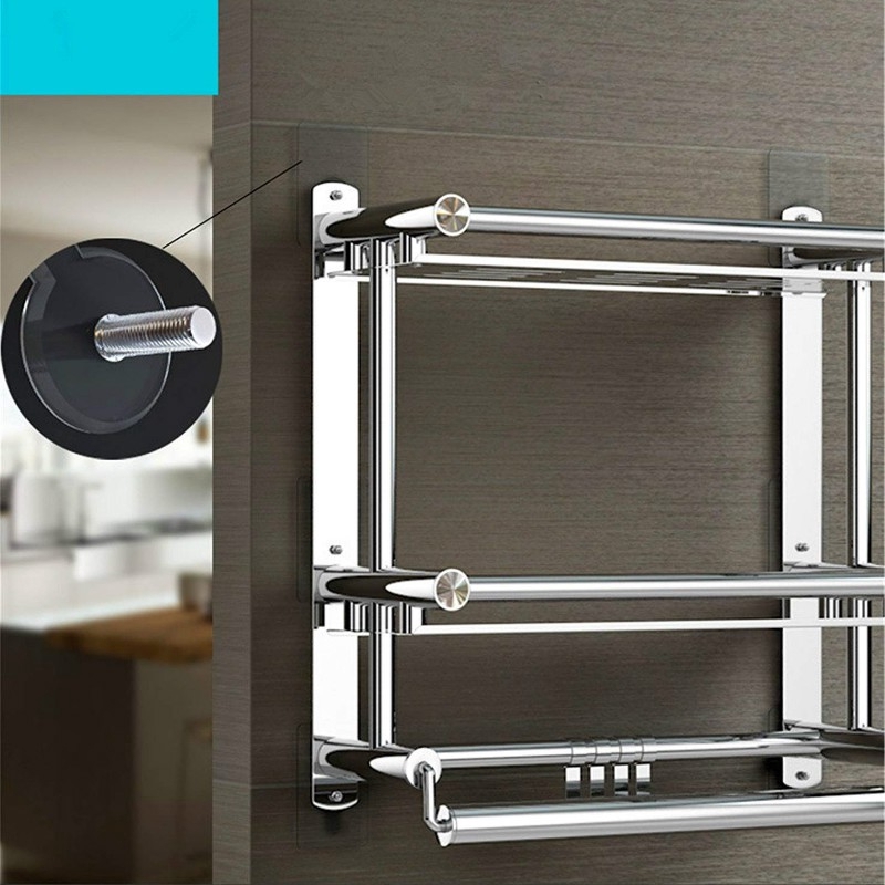 Móc gắn tường siêu dính trong suốt không đóng đinh để treo khăn