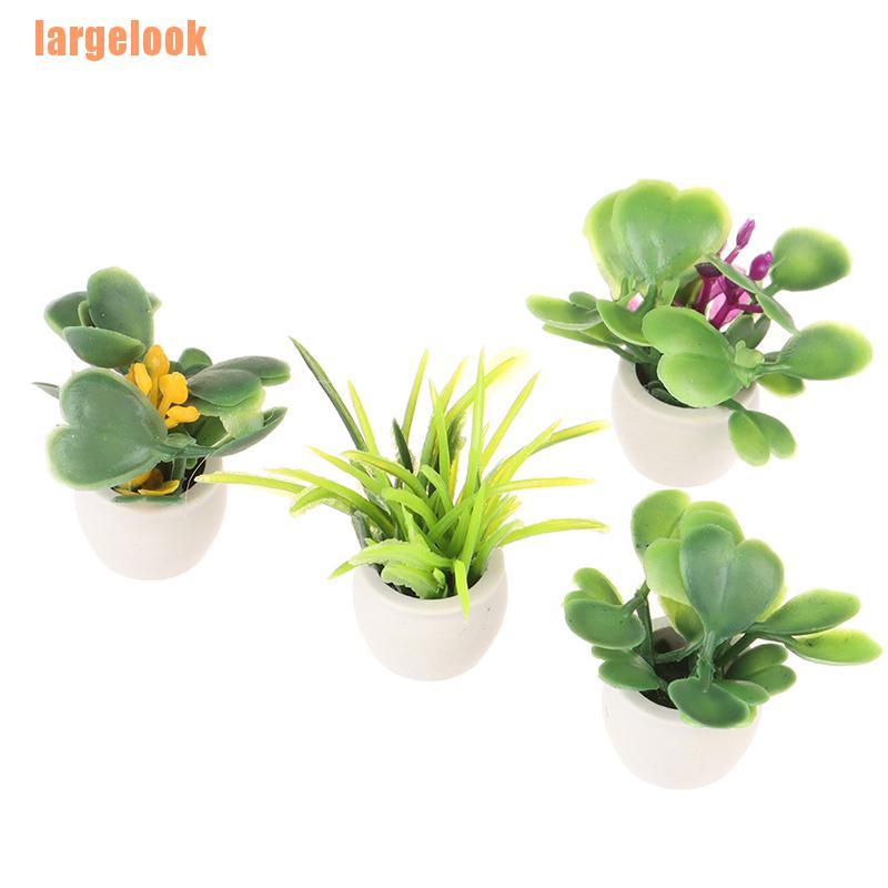 Mô Hình Chậu Xanh Trang Trí Nhà Búp Bê Tỉ Lệ 1: 12